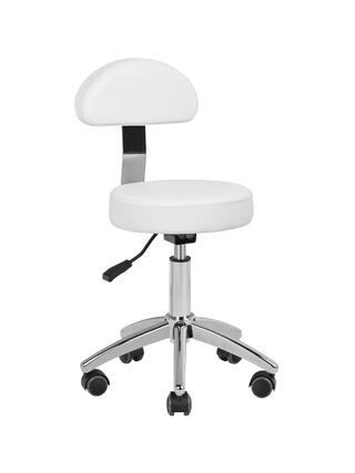Banqueta cosmética para pedicure Basic 304P branca