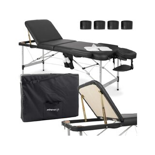 Mesa de massagem portátil Adele 70cm - Preta
