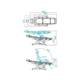 Cadeira de tratamento elétrica azzurro 870 3 cappuccino forte