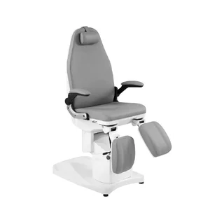 Cadeira de podologia azzurro 709a 3 motores cinza