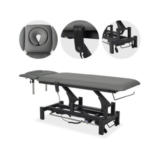 Cama de tratamento Fortis 4 ERGO, ajuste elétrico de altura - cinza