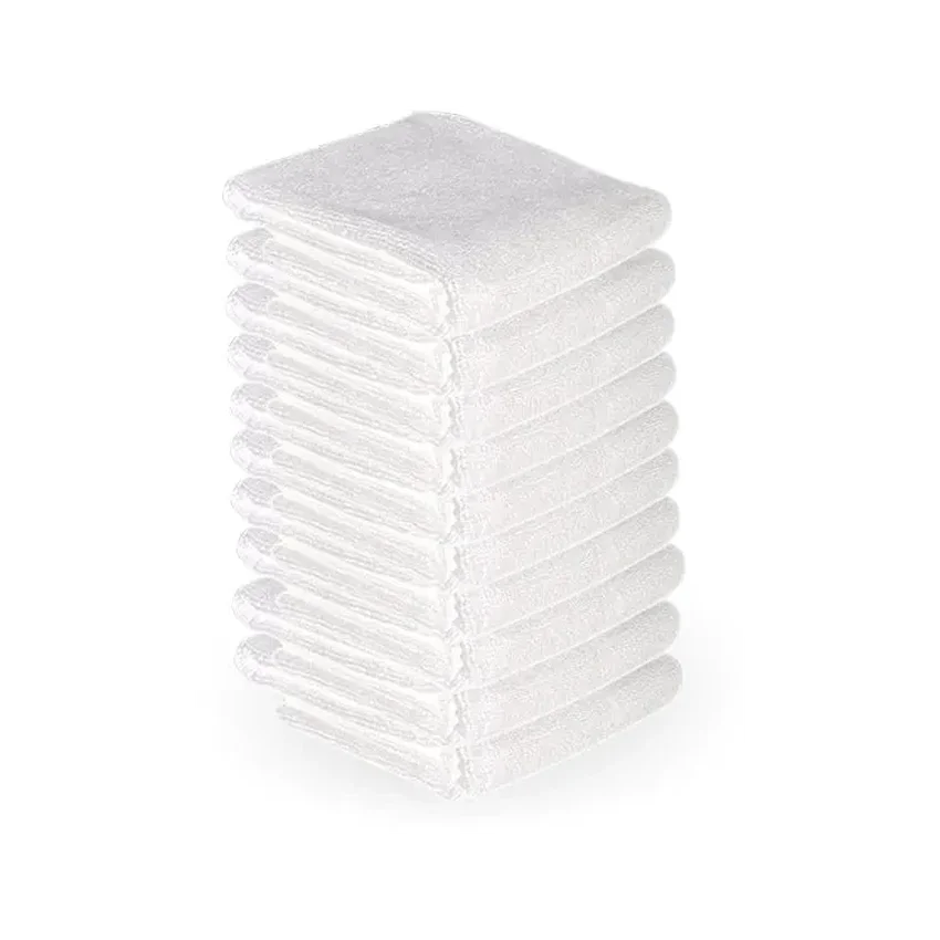 Toalhas para aquecedores de toalhas - 73x40cm 10 unidades brancas
