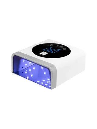 Lâmpada UV LED unhas OCHO NAILS X22 72W sem fio branca com base espelhada