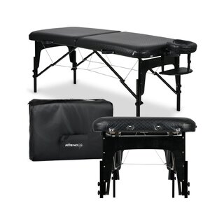 Mesa de massagem portátil exclusiva Estetic Black