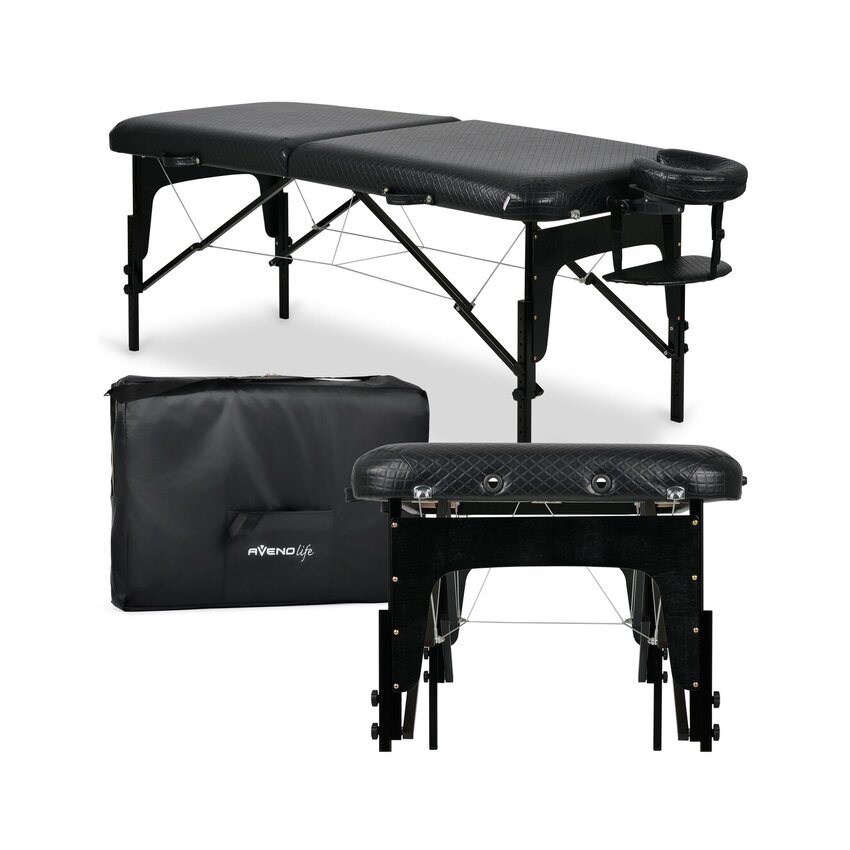 Mesa de massagem portátil exclusiva Estetic Black