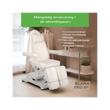 Cadeira de tratamento cosmético elétrica Elara PRO 6P - branca