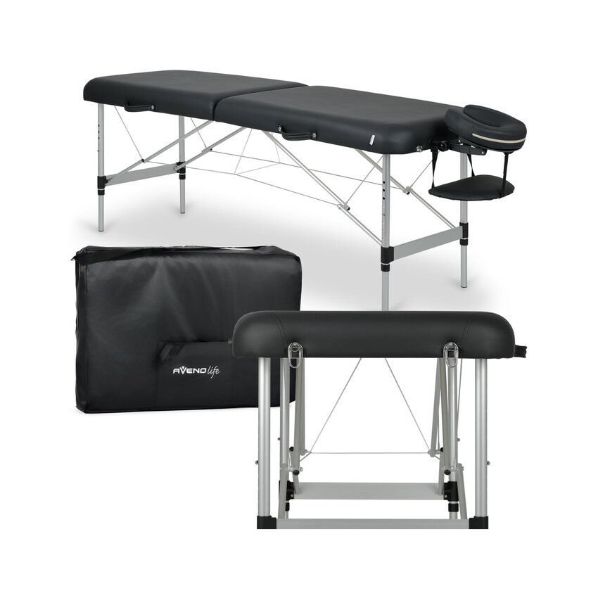 Mesa de massagem portátil exclusiva Estetic Black Comfy Base K515