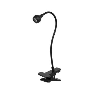 Luminária UV LED em formato de cobra para mesa, preta.