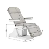 Cadeira de estética elétrica Azzurro 891 - cinza