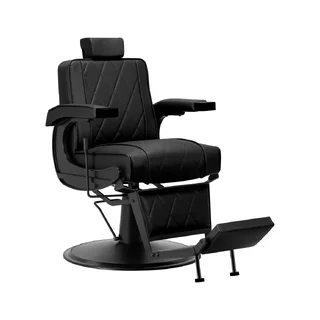 Cadeira de corte de cabelo masculino Hair System cadeira de barbeiro BM88066B preta