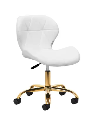 Cadeira de maquiagem QS-06B - ouro branco