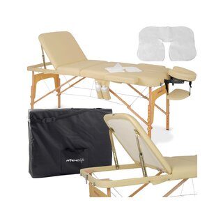 Mesa de massagem portátil Bianca - Bege