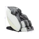 Cadeira de massagem 3D Sakura Maximus 809 branca e cinza