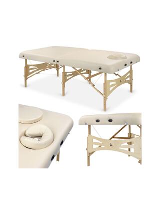 Mesa de massagem - Integral Light cabeça de madeira com furo K033 Bege