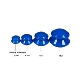 Ventosas de massagem de silicone - conjunto de ventosas