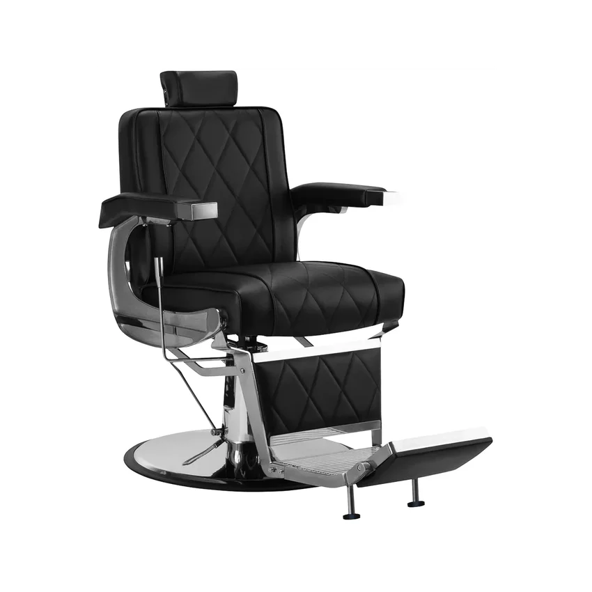 Cadeira de barbeiro HAIR SYSTEM BM88066 preta