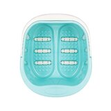 Bacia para pedicure com rolos azuis