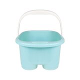 Bacia para pedicure com rolos azuis