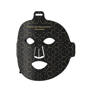 Máscara facial de LED preta - infravermelho com 7 cores
