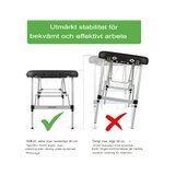 Mesa de massagem portátil Adele 70cm - Preta
