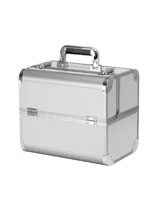 Bolsa de maquiagem grande - Prata
