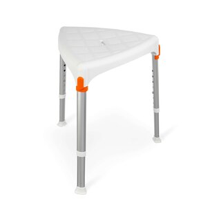 Banco de chuveiro Assento de chuveiro triangular branco