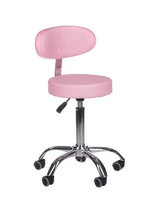 Banco cosmético com encosto BD-9934 rosa