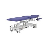 Marquesa de massagem elétrica 5 secções - Rila PRO - Estrutura branca, estofo azul