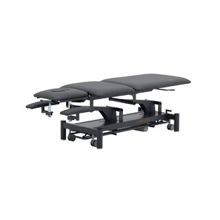 Marquesa de massagem elétrica 5 secções - Rila PRO - Estrutura cinzenta, estofo cinzento