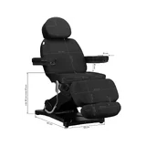 Cadeira de tatuagem elétrica SILLON CLASSIC 3 motores preta