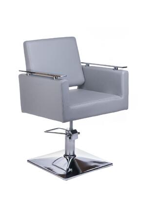 Cadeira de barbeiro cinza MILO BH-6333