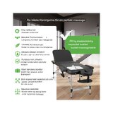 Mesa de massagem portátil Adele 70cm - Preta