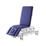 Marquesa de massagem elétrica 5 secções - Rila PRO - Estrutura branca, estofo azul