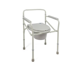 Cadeira de banho dobrável com função de sanita