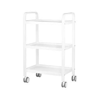 Mesa de trabalho com rodas carrinho sobre rodas Hs09 branco