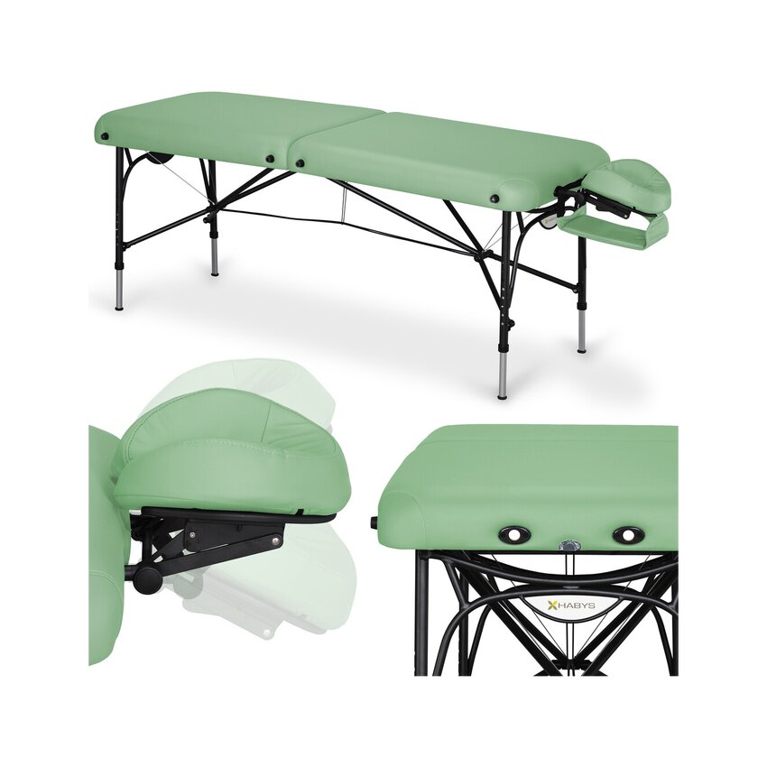 Mesa de massagem Smart Alu 70 Vinyl Flex K015 Verde