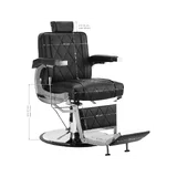 Cadeira de barbeiro HAIR SYSTEM BM88066 preta