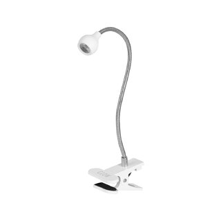 Luminária UV LED em formato de cobra para mesa, branca