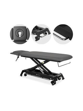 Mesa de tratamento Evero Cross X4 ERGO com suporte para os pés - cinza