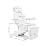 Poltrona elétrica SILLON CLASSIC – 3 motores com aquecimento, branca (2ª edição)