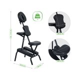 Cadeira de massagem energética - preta