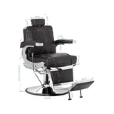 Cadeira de barbeiro HAIR SYSTEM BM88066 marrom