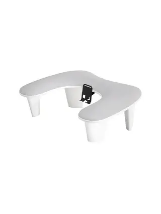 Suporte para manicure MOMO Croissant com suporte para celular cinza