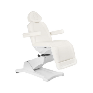 Cadeira estética elétrica giratória Azzurro 869A com 4 motores, branca