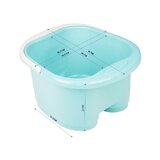 Bacia para pedicure com rolos azuis
