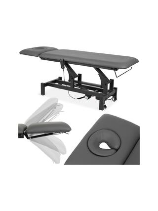 Mesa de massagem Fortis 2 ERGO, ajuste elétrico de altura, controle remoto manual, rodas