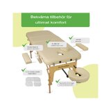 Mesa de massagem portátil Bianca - Bege