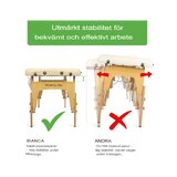 Mesa de massagem portátil Bianca - Bege