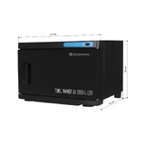 Aquecedor de toalhas com esterilizador UV 16 litros Preto