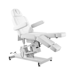Cadeira elétrica de pedicure estética Azzurro 706 com 1 motor, branca